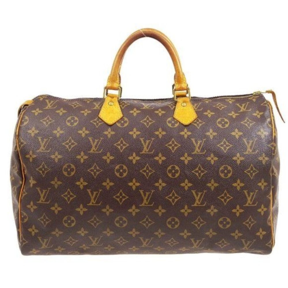 Authentic Louis Vuitton Satchel Bag Speedy 40 Monogram Used LV Handbag Vintage